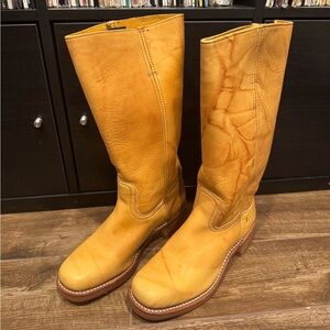 Like New Vintage Frye 14L Campus Boots 77050 Banana Sz 10